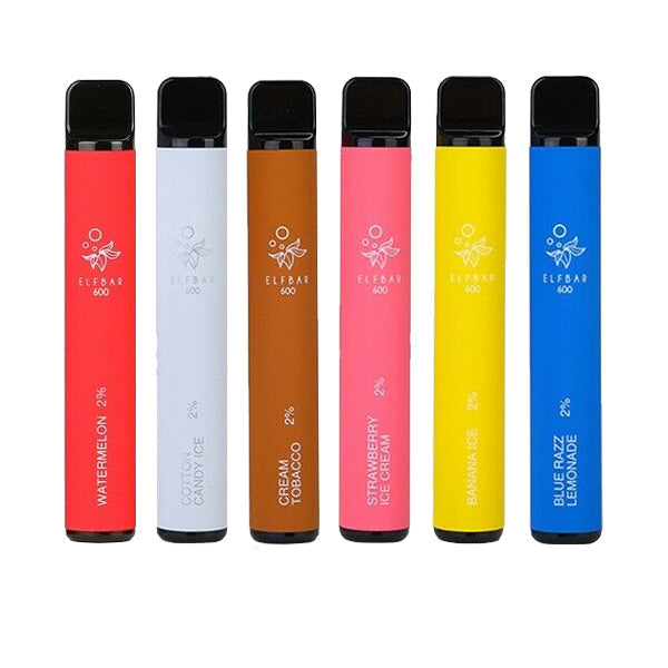 20mg ELF Bar Disposable Vape Pod 600 Puffs