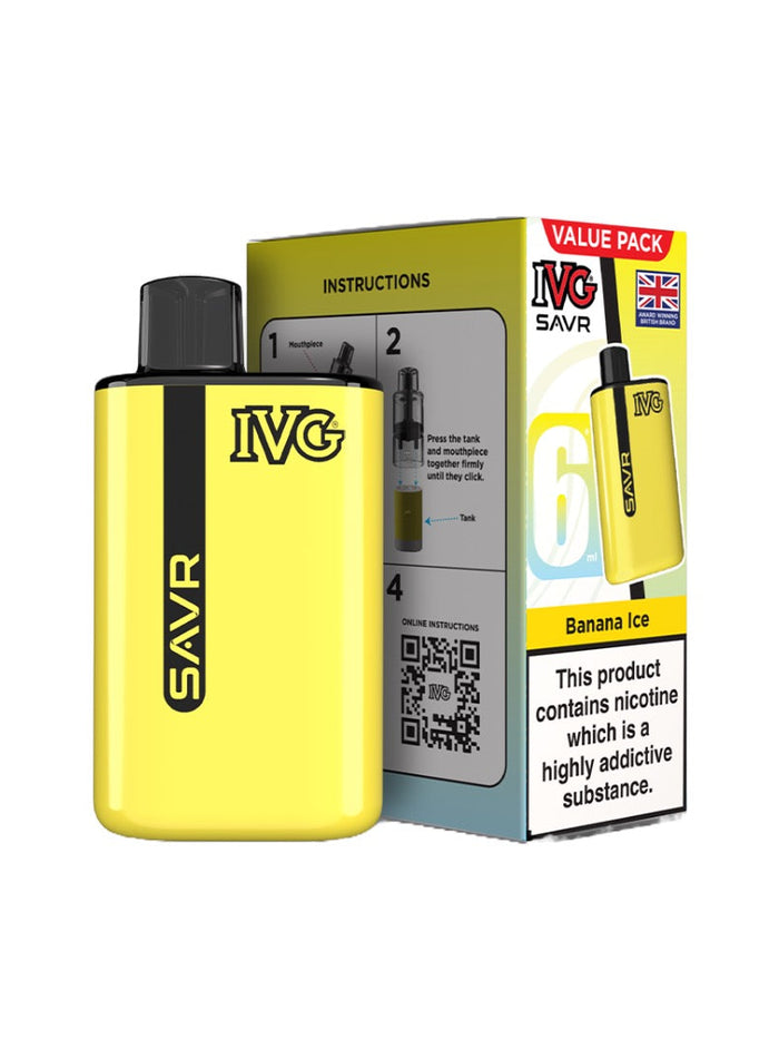 20mg I VG SAVR Prefilled Pod Vape Kit 3000 Puffs