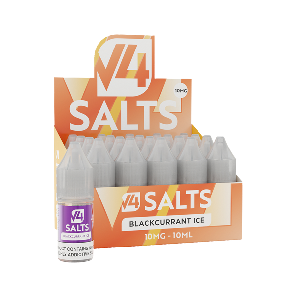 10mg V4 Salts 10ml Nic Salts (50VG/50PG) - Pack of 20