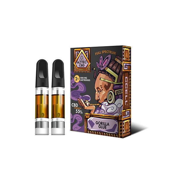 Aztec CBD 2 x 1000mg Cartridge Kit - 1ml