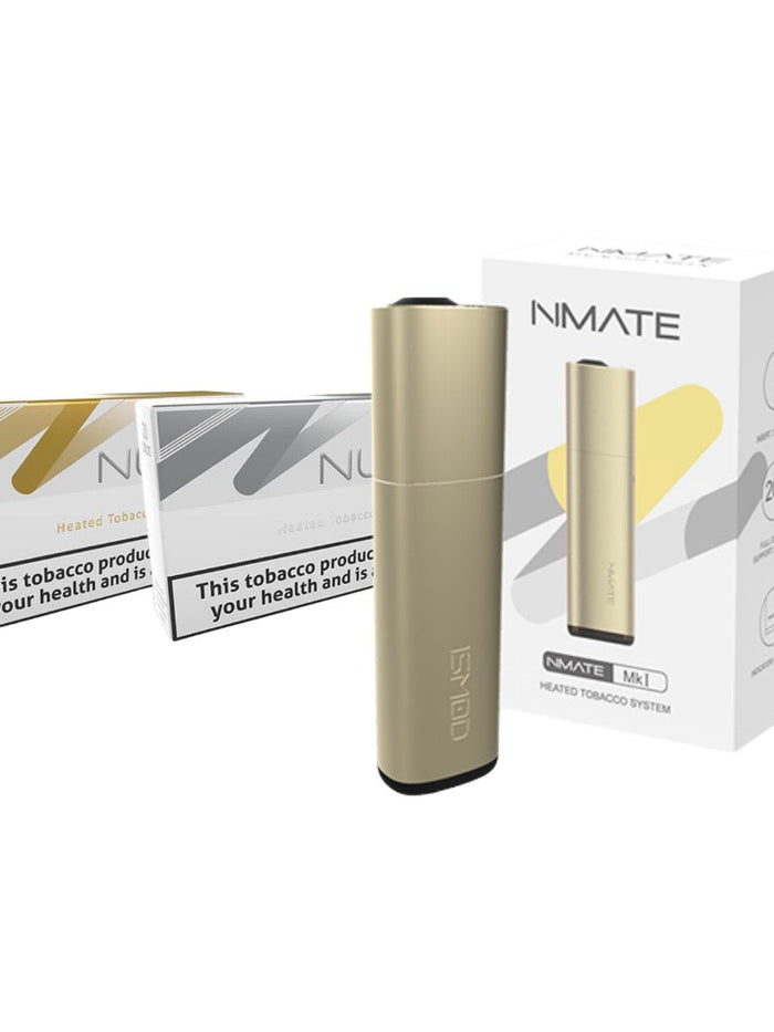 NUSO Heated Tobacco Sticks Starter Kit Bundles Strength 4 - 10 Packs (Free Nmate Device)