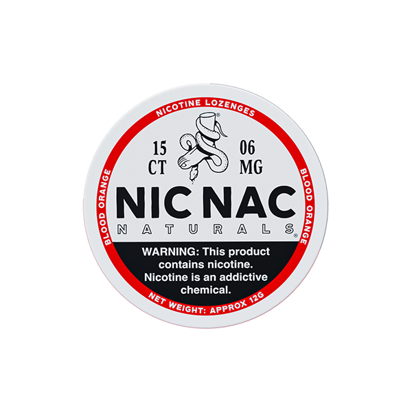 6mg Nic Nac Naturals Nicotine - 15 Lozenge Tablets