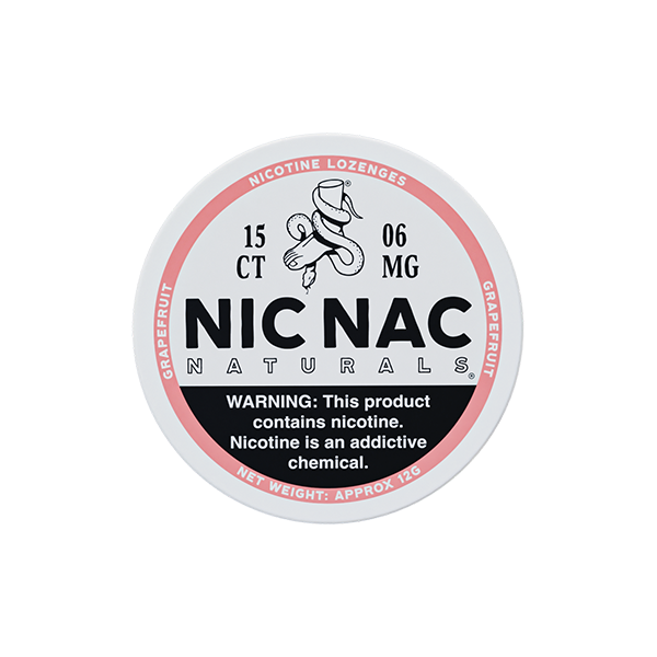 6mg Nic Nac Naturals Nicotine - 15 Lozenge Tablets