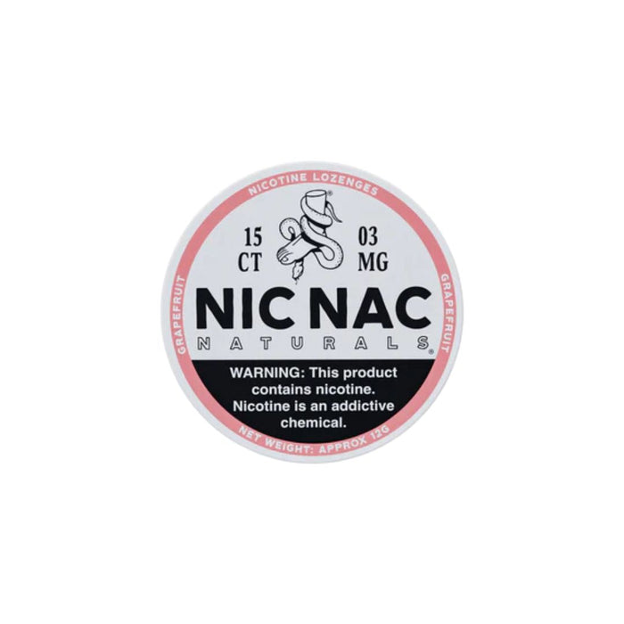 3mg Nic Nac Naturals Nicotine - 15 Lozenge Tablets