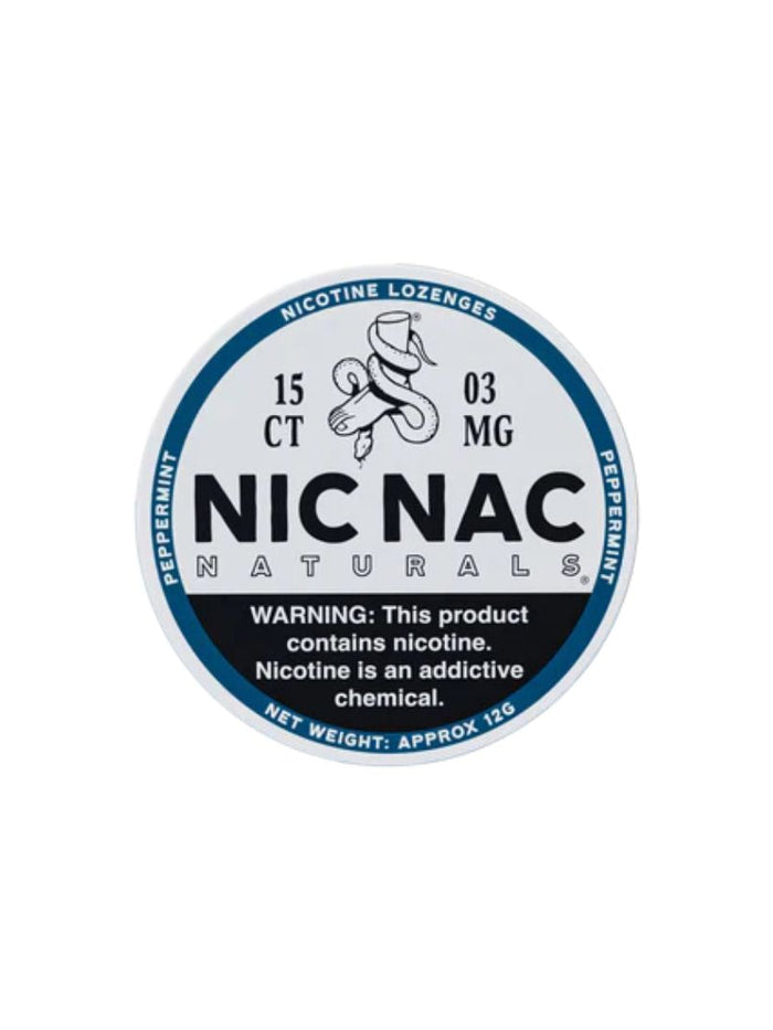 3mg Nic Nac Naturals Nicotine - 15 Lozenge Tablets