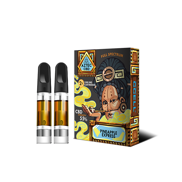 Aztec CBD 2 x 1000mg Cartridge Kit - 1ml