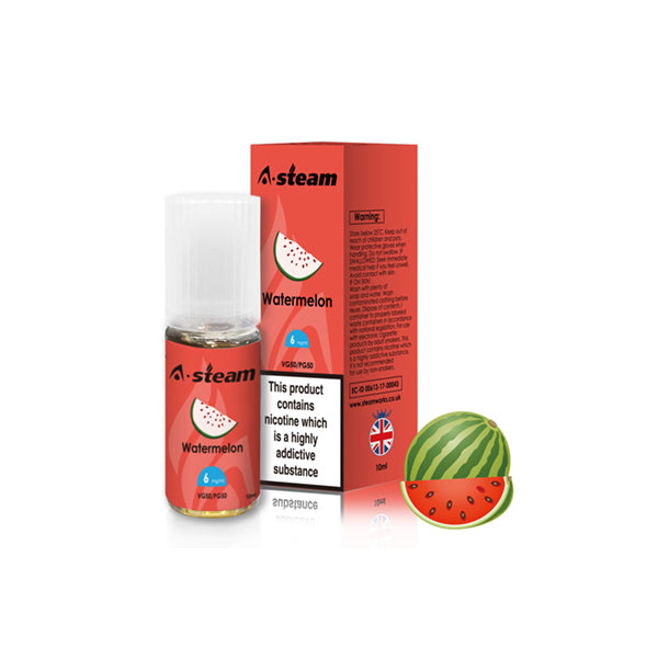 A-Steam Fruit Flavours 12MG 10ML (50VG/50PG)