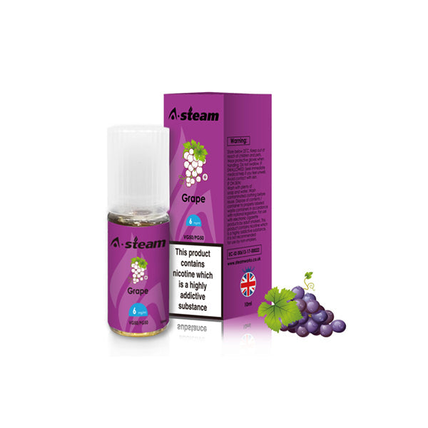 A-Steam Fruit Flavours 18MG 10ML (50VG/50PG)