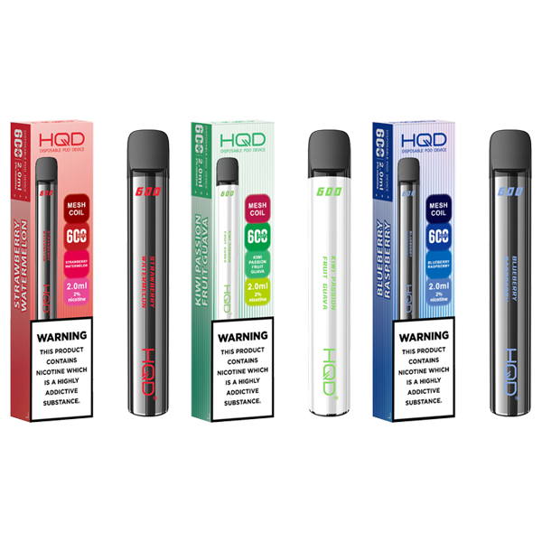 20mg HQD 600 Disposable Vape Device 600 Puffs