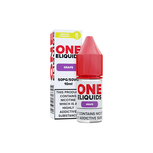 6mg One E-Liquids Flavoured Nic Shot 10ml (50VG/50PG)