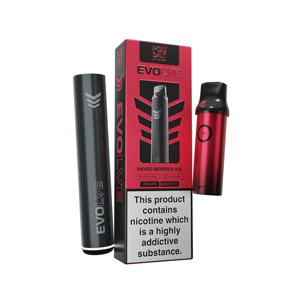 20mg Pod Salt Evolve Pen Starter Kit  600 Puff