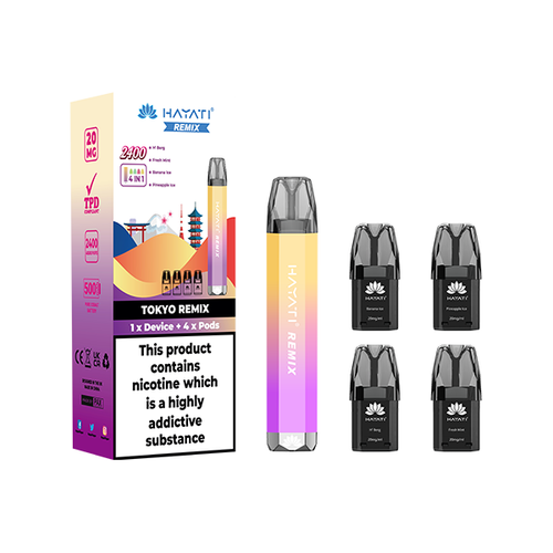 20mg Hayati Remix 4in1 2400 Pod Kit 2400 Puffs