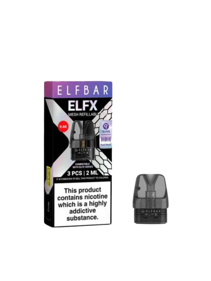 Elf Bar ELFX Empty Refillable Pods 2ml - 3 pcs