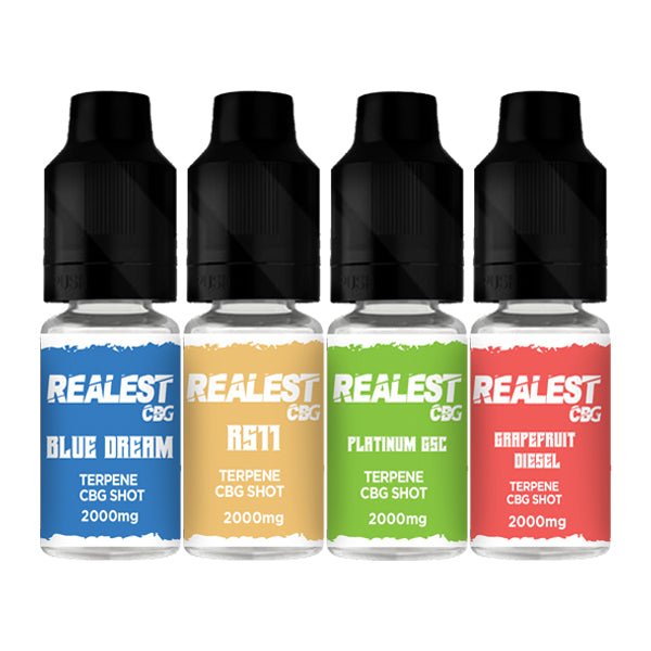 Realest CBD 2000mg Terpene Infused CBG Booster Shot 10ml (BUY 1 GET 1 FREE)