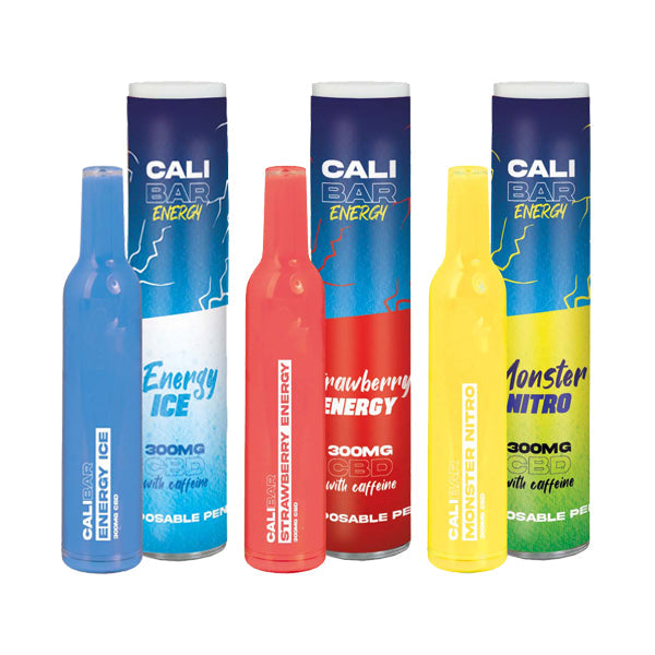 CALI BAR ENERGY with Caffeine Full Spectrum 300mg CBD Vape Disposable