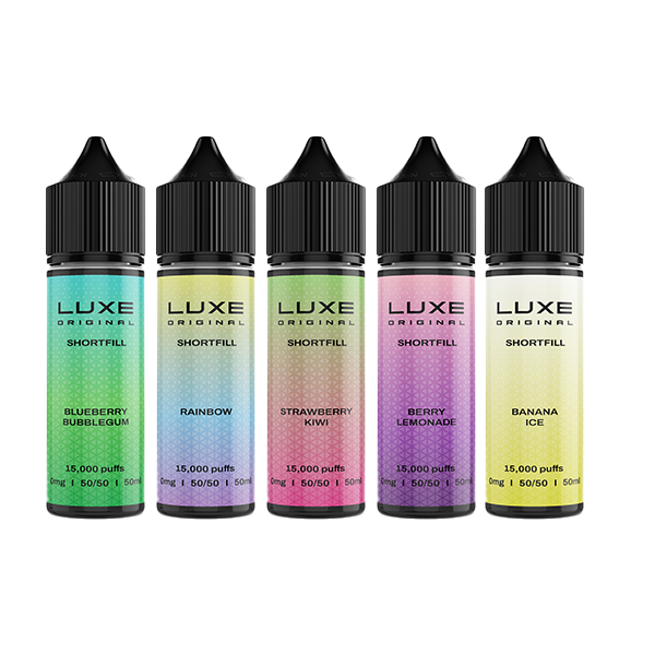 5 x 0mg LUXE Original 50ml Shortfill (50VG/50PG) - Multipack