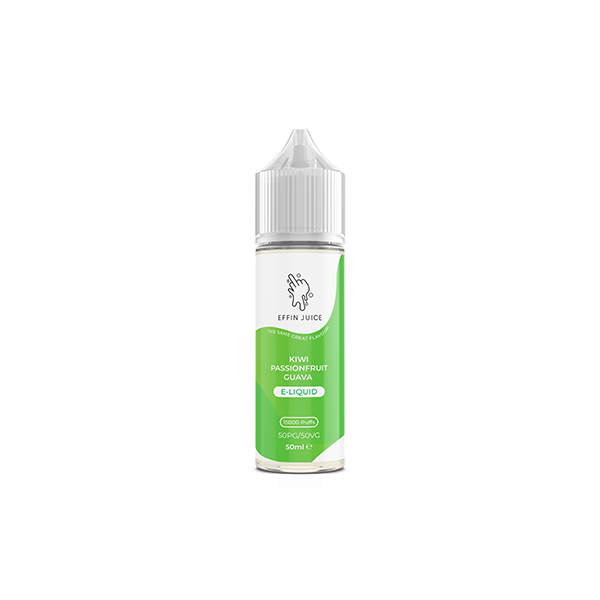 Bulk Buy 0mg EFFIN Juice 50ml Shortfill (50VG/50PG) - Multipacks (10, 25 & 50)