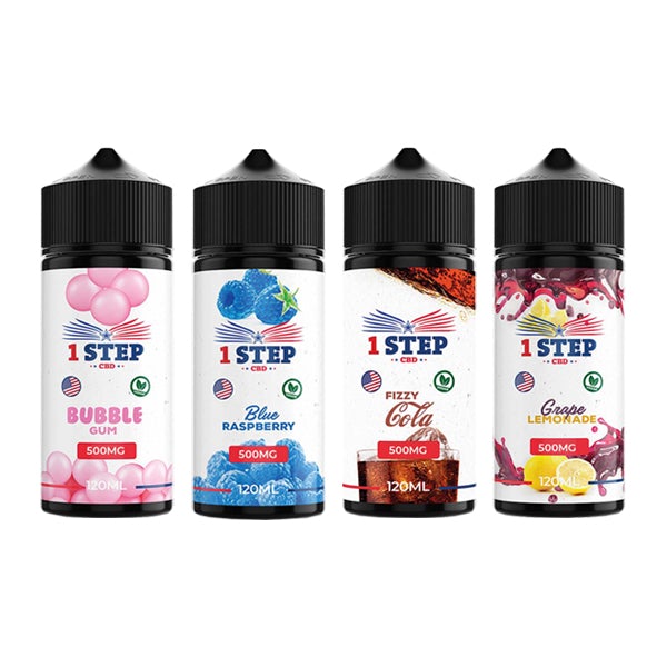 1 Step CBD 500mg CBD E-liquid 120ml