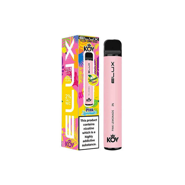 20mg Elux KOV Bar Lemonade Series Disposable Vape Device 600 Puffs