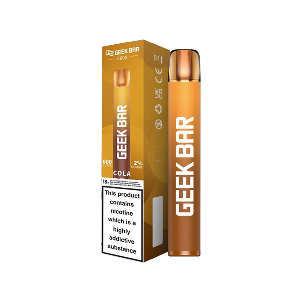 20mg Geekvape Geek Bar E600 Disposable Vape Device 600 Puffs