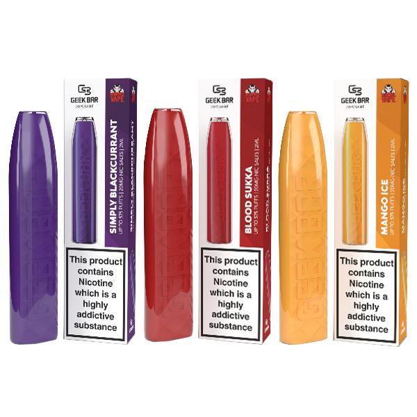 20mg Vampire Vape X Geek Bar Disposable Pod Device 575 Puffs