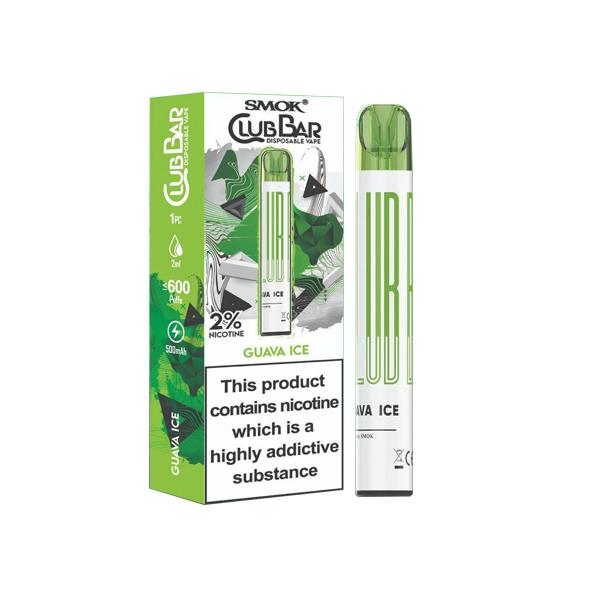 20mg Smok Club Bar Disposable Vape Pen 600 Puffs