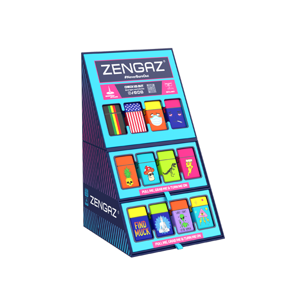 Zengaz Cube ZL-30 (97333EU-S2) Jet Lighters CDU Bundle + 48 Units Set