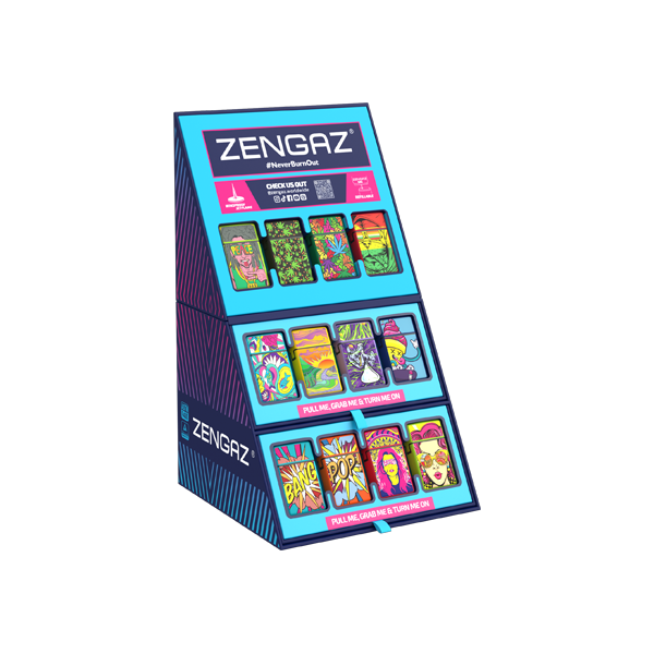 Zengaz Cube ZL-30 (97333UK-S4) Jet Lighters CDU Bundle + 48 Units Set