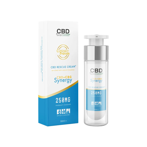 CBD By British Cannabis Synergy 250mg CBG + CBD Rescue Cream - 50ml