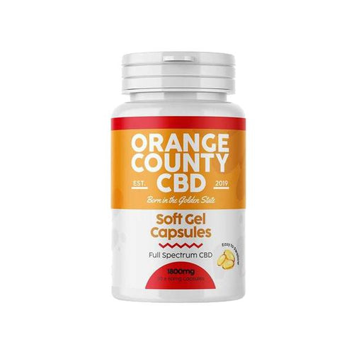 Orange County 1800mg Full Spectrum CBD Capsules - 30 Caps