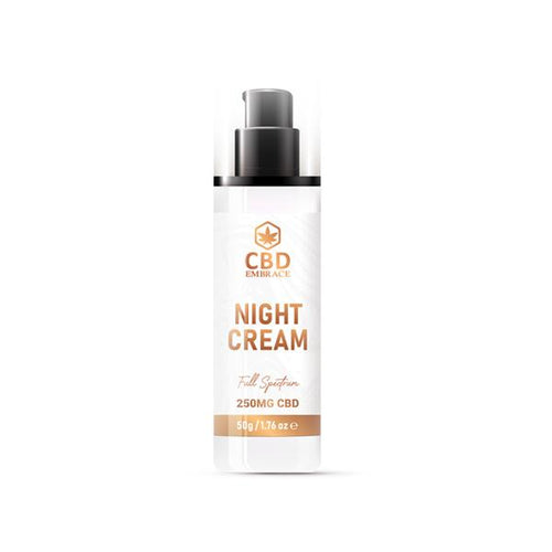 CBD Embrace 250mg Full Spectrum CBD Night Cream - 50g