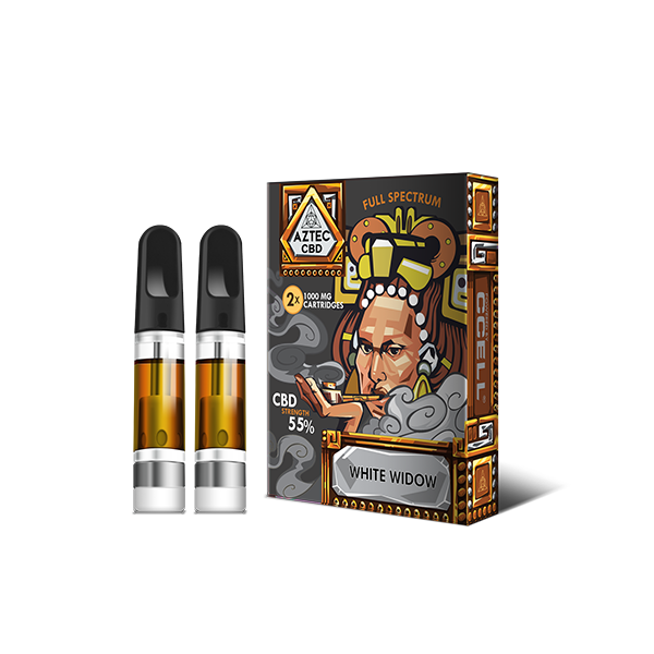 Aztec CBD 2 x 1000mg Cartridge Kit - 1ml