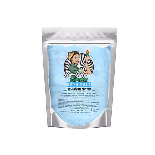 Lady Green 50mg CBD Bluberry Muffin Bath Salts - 500g