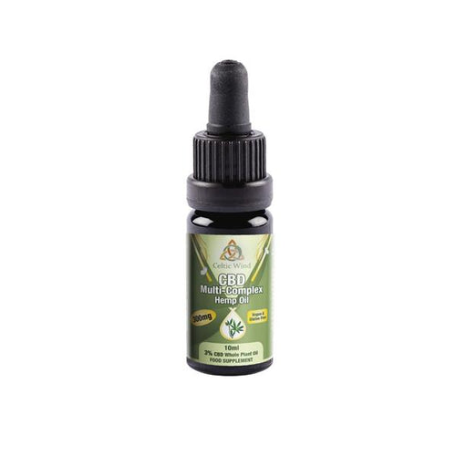 Celtic Wind Crops 300mg CBD Multi-Complex Hemp Oil 10ml (Buy One Get One Free)