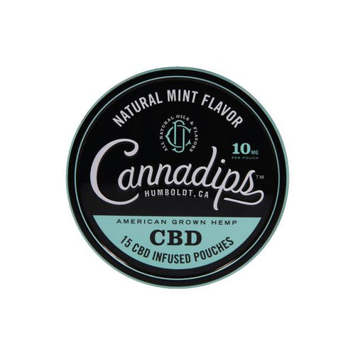 Cannadips 150mg CBD Snus Pouches - Natural Mint