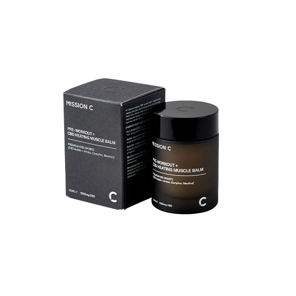 Mission C 1000mg CBD Pre-Workout & Heating Balm - 50ml