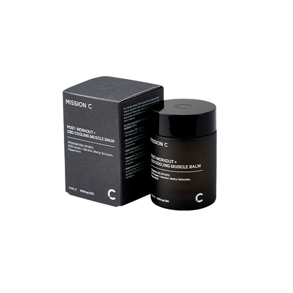 Mission C 1000mg CBD Post-Workout & Cooling Balm - 50ml