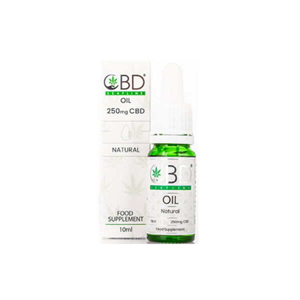 CBD Leafline 250mg CBD Food Supplement Oil 10ml