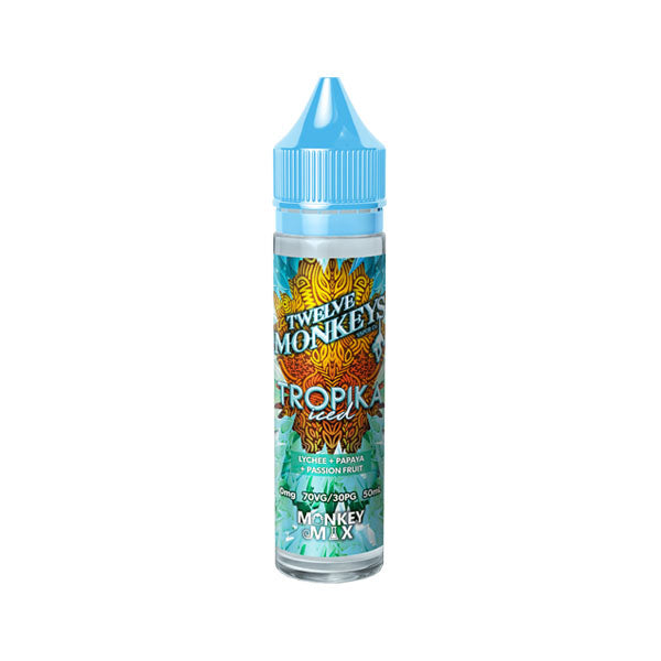 Twelve Monkeys Ice Age 50ml Shortfill 0mg (70VG/30PG)