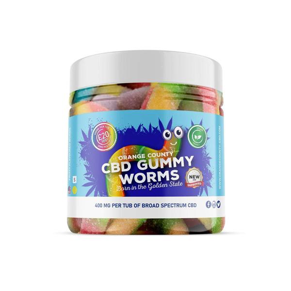 Orange County 800mg CBD Gummy Worms - Small Pack