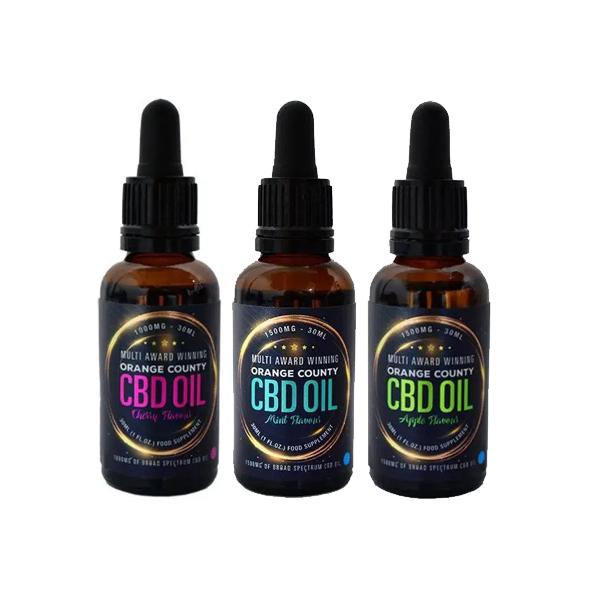 Orange County CBD 1000mg Flavoured Tincture Oil 30ml