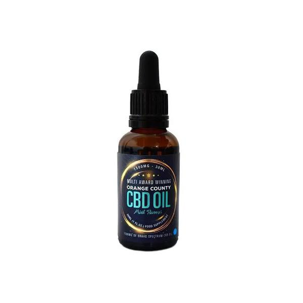 Orange County CBD 1500mg Flavoured Tincture Oil 30ml