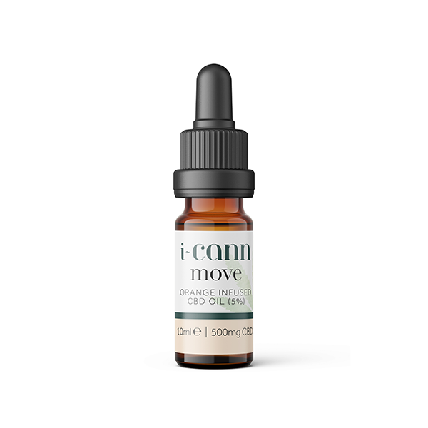 i-Cann Move 5% Orange Infused CBD Oil - 10ml