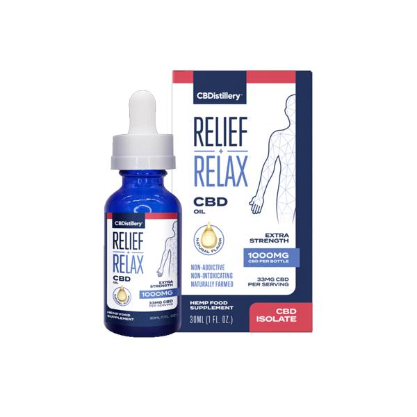 CBDistillery 1000mg CBD Relief + Relax Oil Extra 30ml