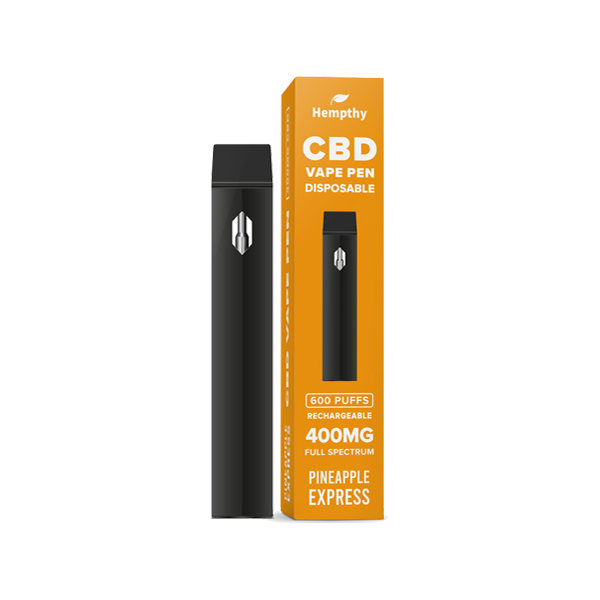 Hempthy 400mg CBD Disposable Vape Pen 600 Puffs