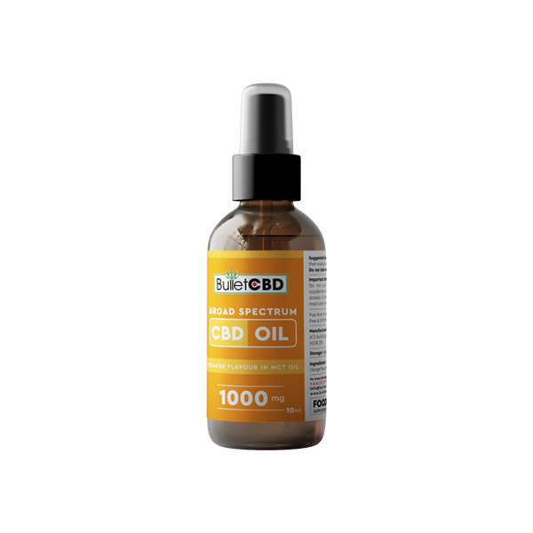 Bullet CBD 1000mg Orange Broad Spectrum CBD Oil Spray - 10ml