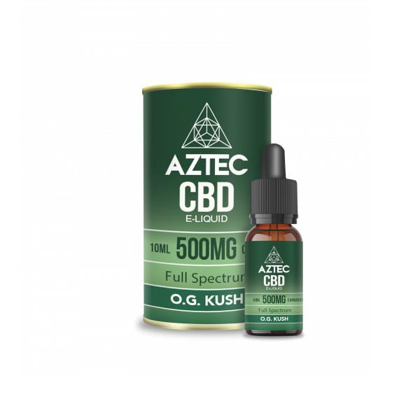 Aztec CBD 500mg CBD Vaping Liquid 10ml (50PG/50VG)