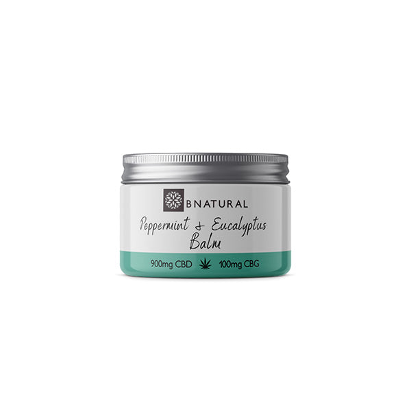 Bnatural 1000mg CBD + CBG Eucalyptus & Peppermint Balm - 50ml