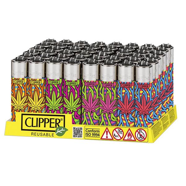 40 Clipper Refillable Printed Design Classic Lighters