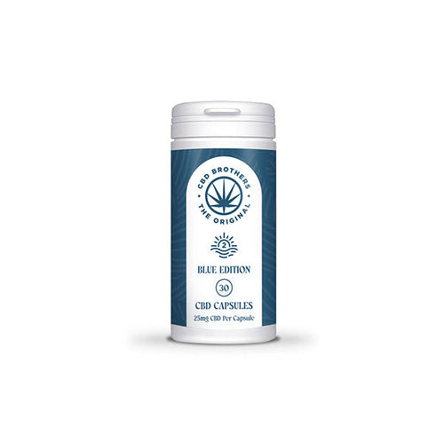 CBD Brothers Blue Edition 750mg CBD/CBDA Vegan Capsules - 30 Caps